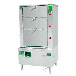 酒店商用廚房設備電磁三門(mén)海鮮蒸柜蒸箱
